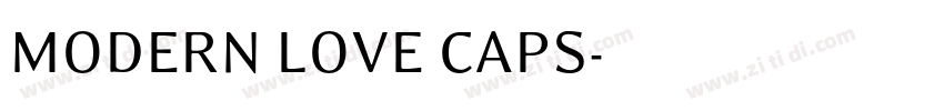 MODERN LOVE CAPS字体转换